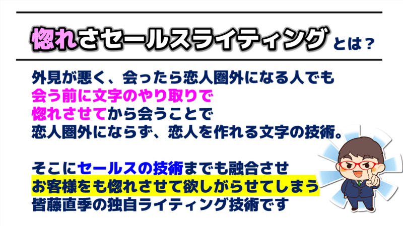 惚れさセールスライティングとは